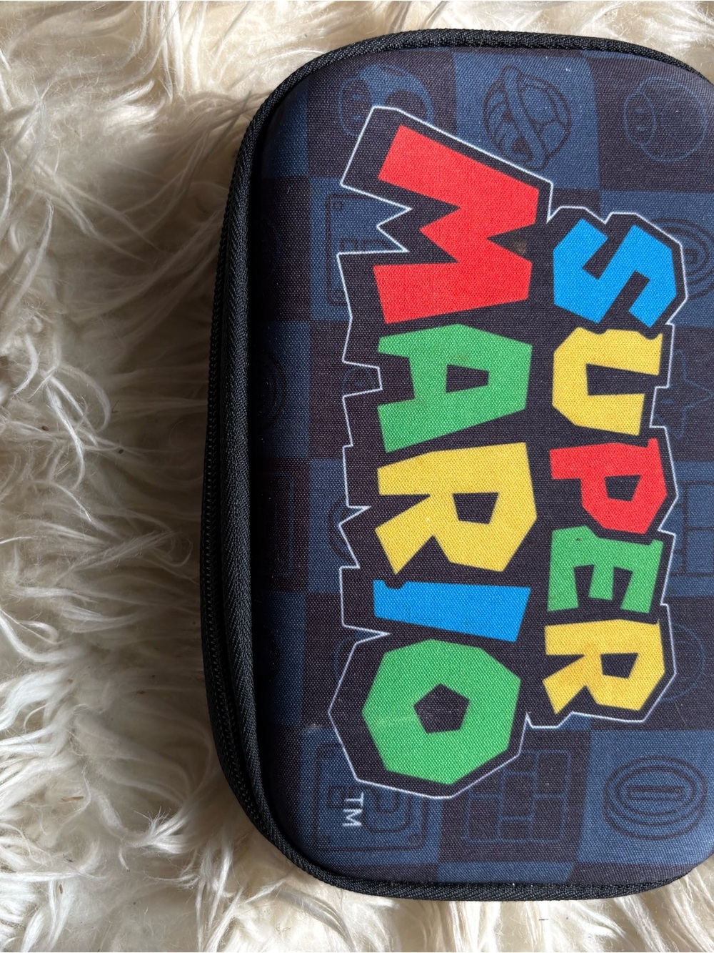 Nintendo Black Carrying Pouch with Super Mario Tag